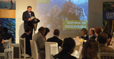President Susilo Bambang Yudhoyono speaking at Rio+20